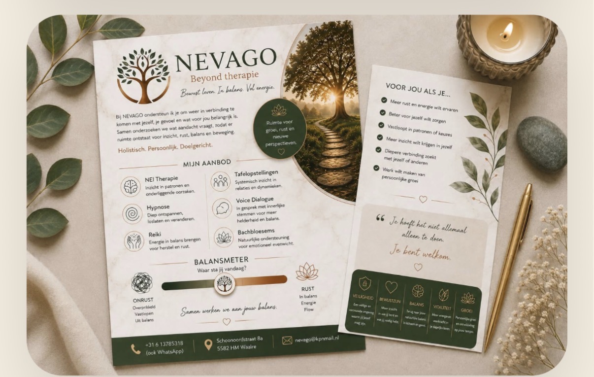 NEVAGO flyer behandelingen overzicht